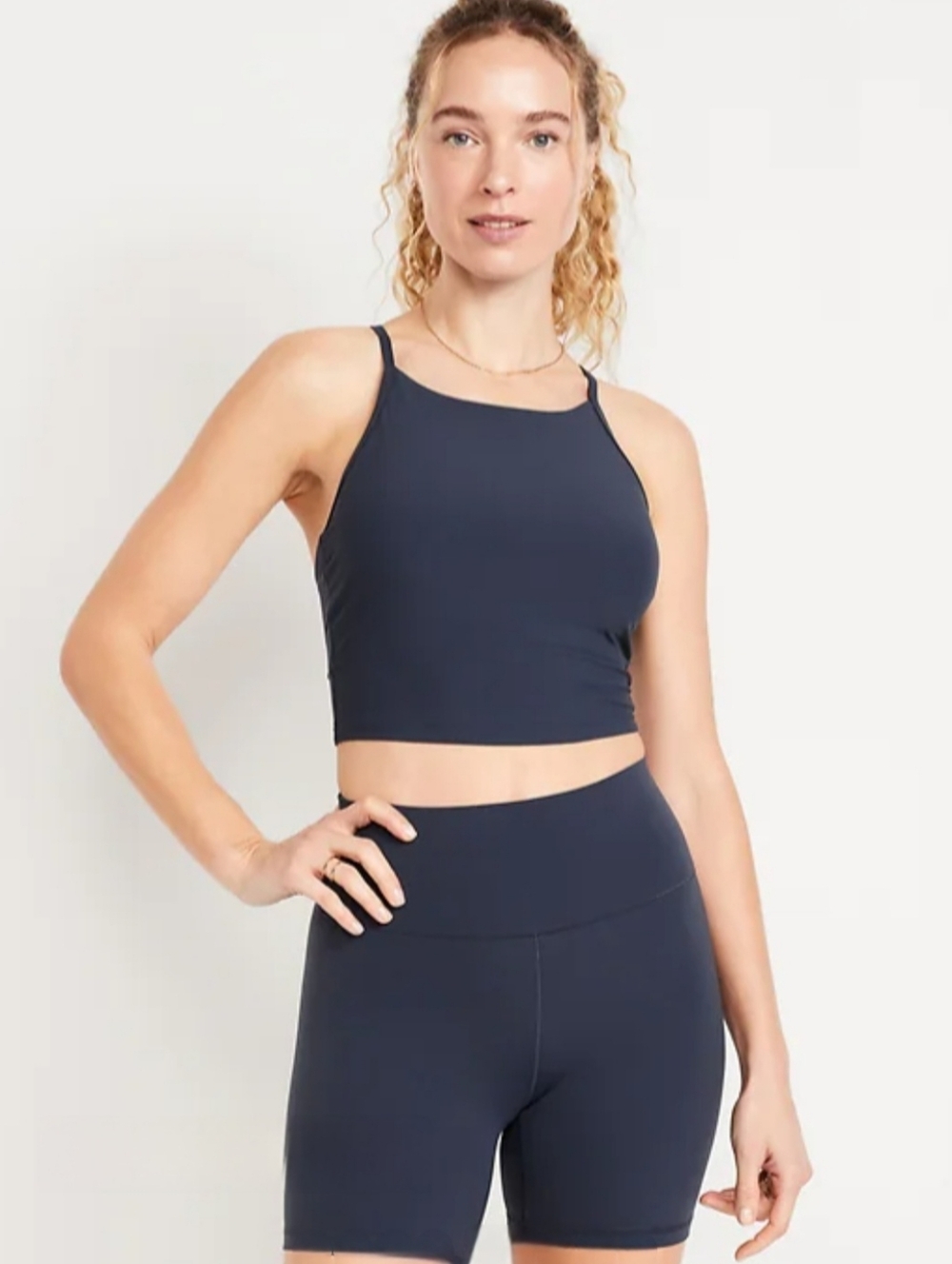 Old Navy Light Support StudioSmooth Longline Sports Bra